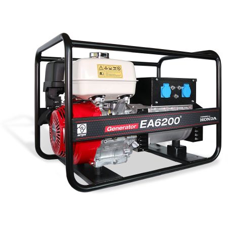 Agregat prądotwórczy EA6200 z silnikiem Honda – niezawodne zasilanie na budowie.