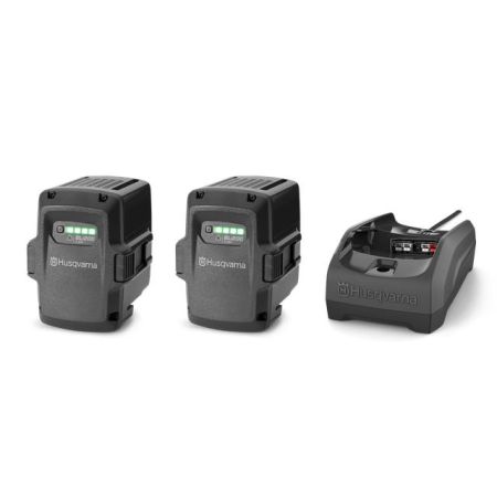 Startowy zestaw zasilający Husqvarna 2xBLi200 + C80